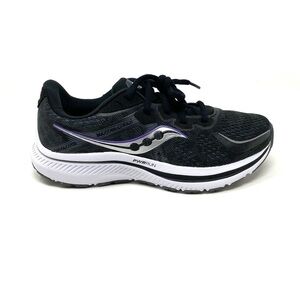 Saucony WOMEN'S OMNI 20 Black White Athletic Running Shoes